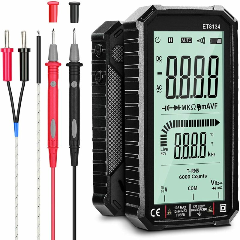 4.7In Ac and Dc Voltage and Current Capacitance Measuring Multimeter Et8134