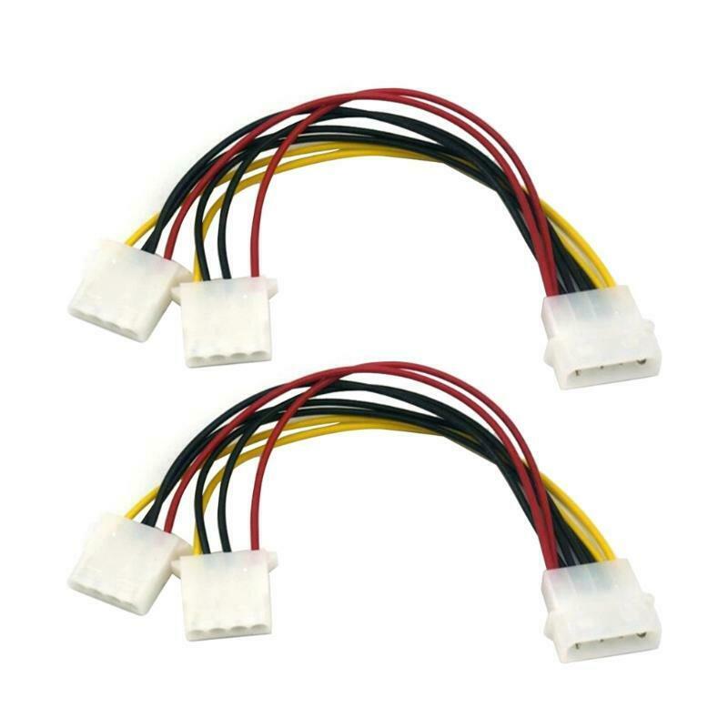 Hard Drive Optical Drive Interface Cable 20cm 4 Pin One In Two 2 Way PSU Power