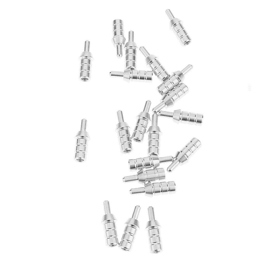 20 Pieces/Set Alloy Archery Arrow Nock Pins for ID 6.2mm Arrow Shaft Hunting
