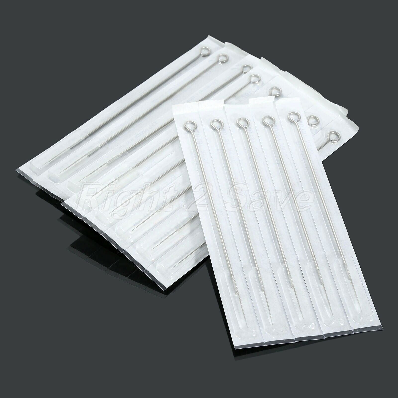 10pcs 1RL Tattoo Needles Body Art Disposable Sterilze Blade Stainless Steel