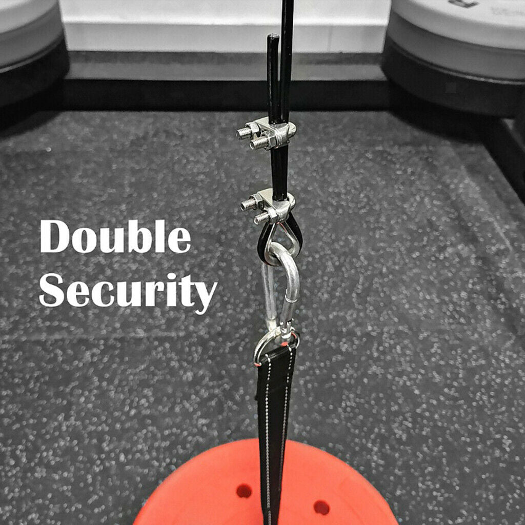2x Steel Fitness DIY Pulley Cable Rope Machine LAT Arm Training Home Gym