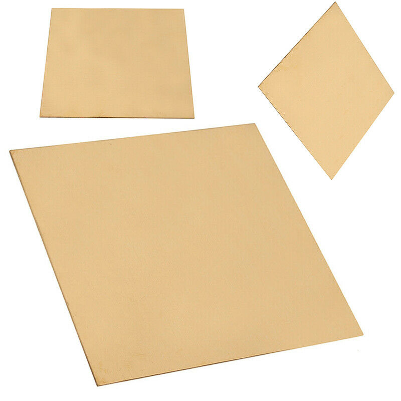 1PC NEW Brass Metal Sheet Plate 1mm x 100mm x 100mm for Metalworking Craft DIY