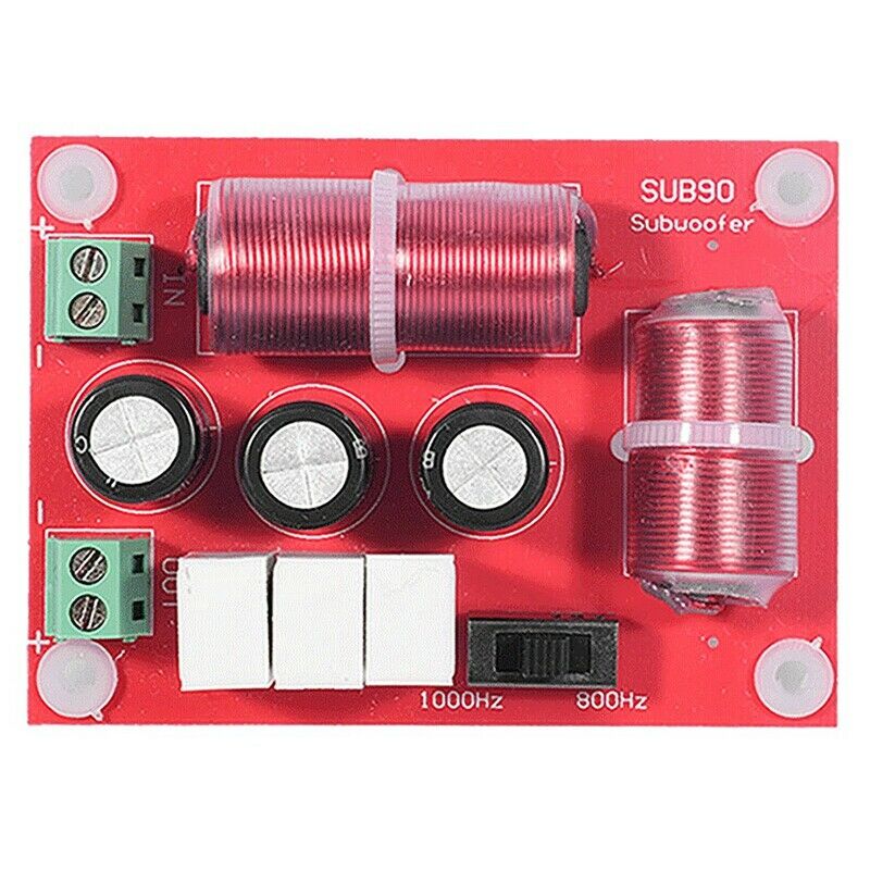120W Subwoofer Crossover Professional Bass Frequency Divider for 4-8 Inch SpW7D2