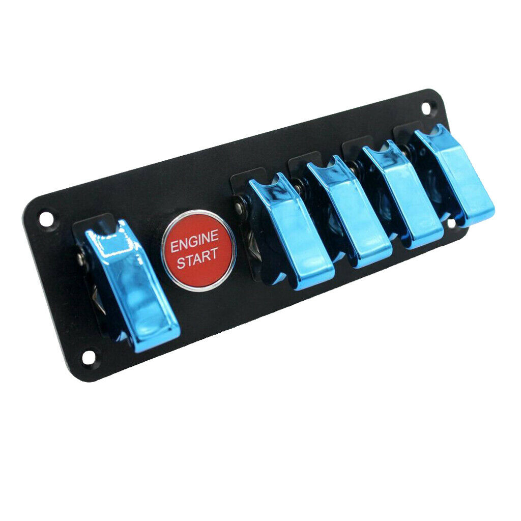 6- Car Switch SPST Rocker Switch Blue on / Off Switch Change Switch Toggle