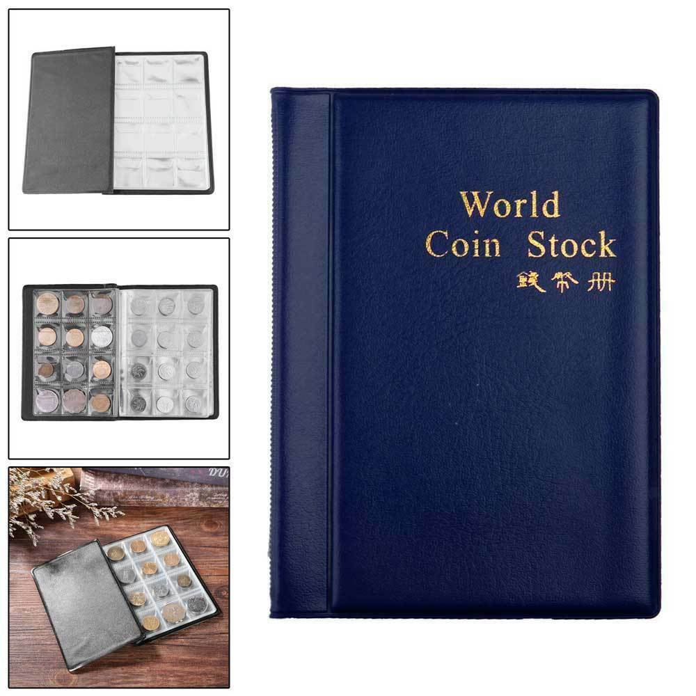 Penny Money Pocket Storage Coin Album Book 120 Holders Collection Coins Holder