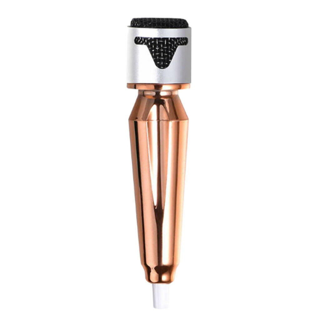 2Pcs Handheld Microphone 3.5mm Portable Laptop Vocal Mobile Mic for Sing