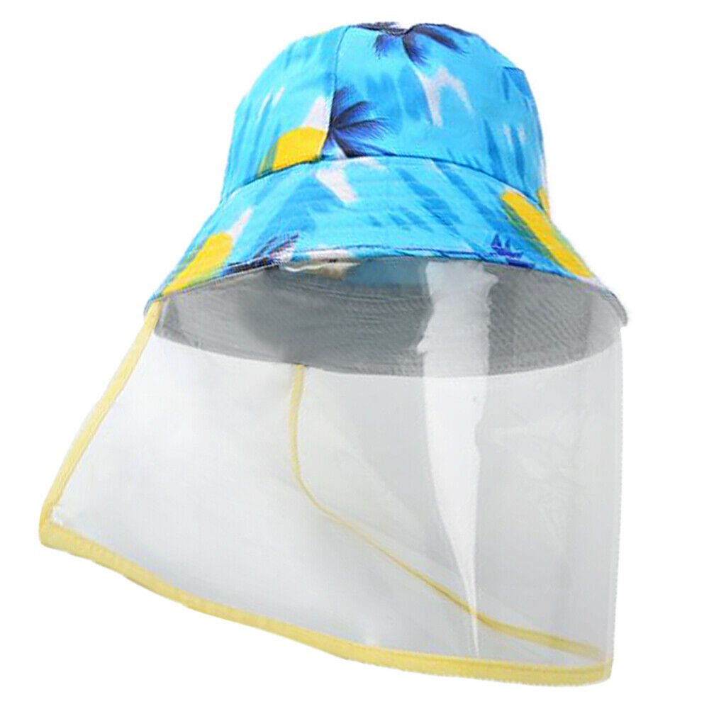 Cotton Bucket Hat Windproof Boonie Hat Outdoor Camping Golf Cap 22.8'' Blue