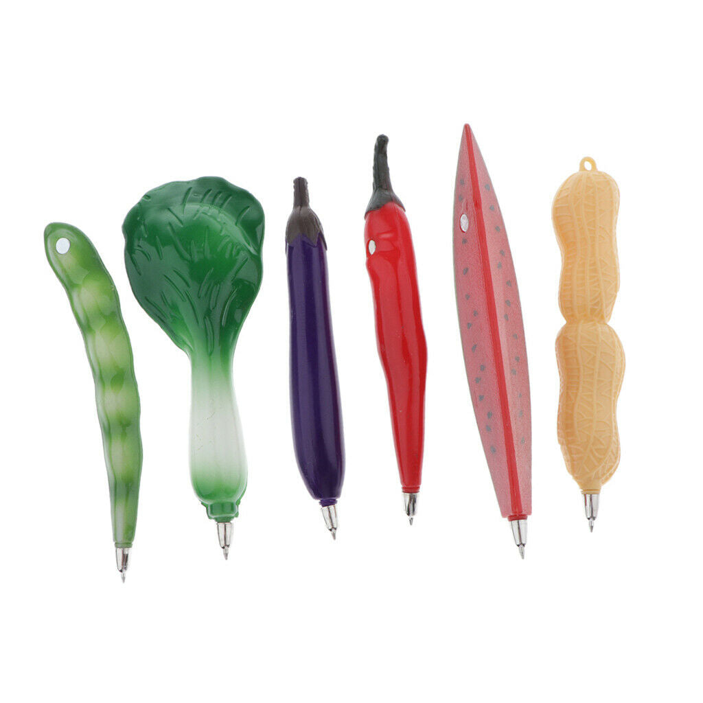 6x Design Fruit Vegetable Ball Pen,  Pen, Kid's Back Gift