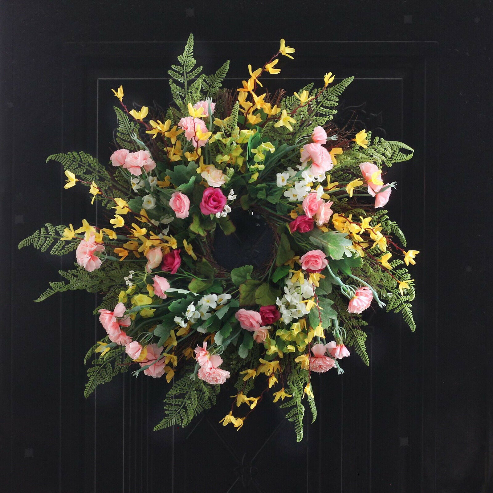 Artificial Carnation Garland Silk Flower Vine Wedding Yard Garden Decors 60cm