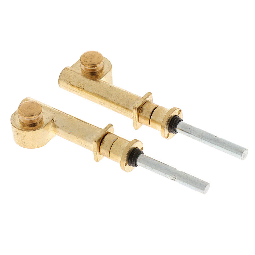 2 Pieces Copper  Erhu  Shaft Mechanical  Erhu Accessory
