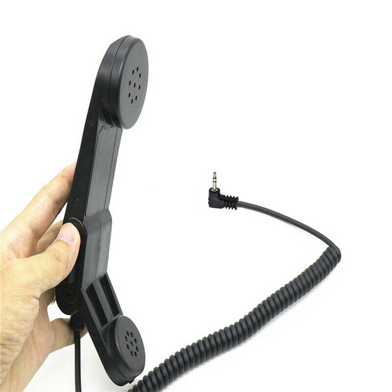 2pcs NEW 1 Pin 2.5mm Military Handheld Speaker Mic H250 Shoulder Microphone PTT
