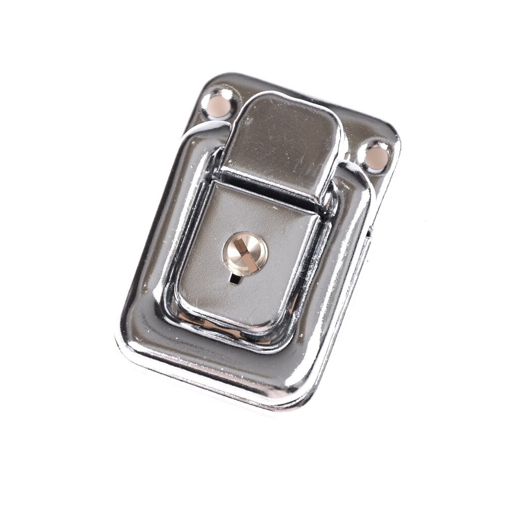 J402 Cabinet Box Square Lock With Key Spring Latch Catch Toggle Locks Hasp.l8