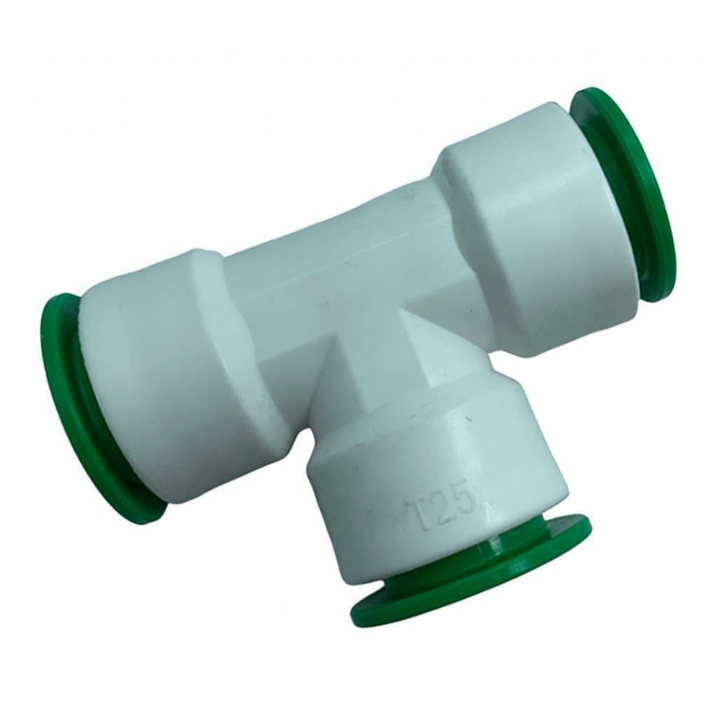 1pc 25mm PPR Tube Fittings Straight Quick Connector Tee Plumbing Water Pipe
