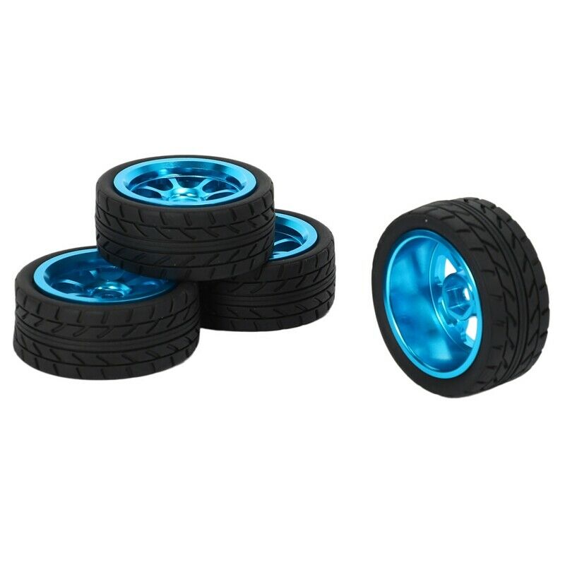 4Pcs Alloy Rims&Tires Rc Car Wheels for 1/18 Wl Toys A949 A959 A969 A979 K929 I8