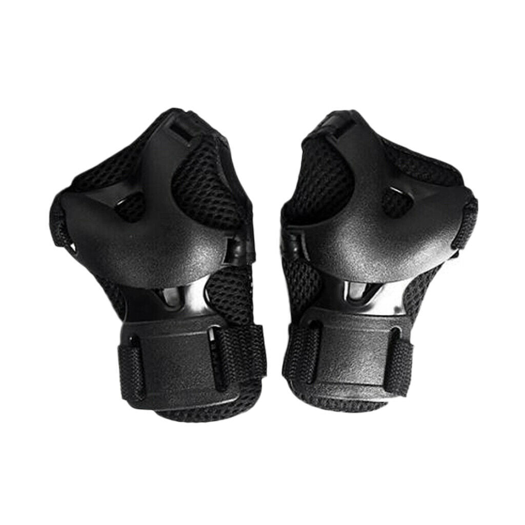 6 Kids/Youth Knee Pad Elbow Pads Helmet Guards for Cycling Skateboard Black