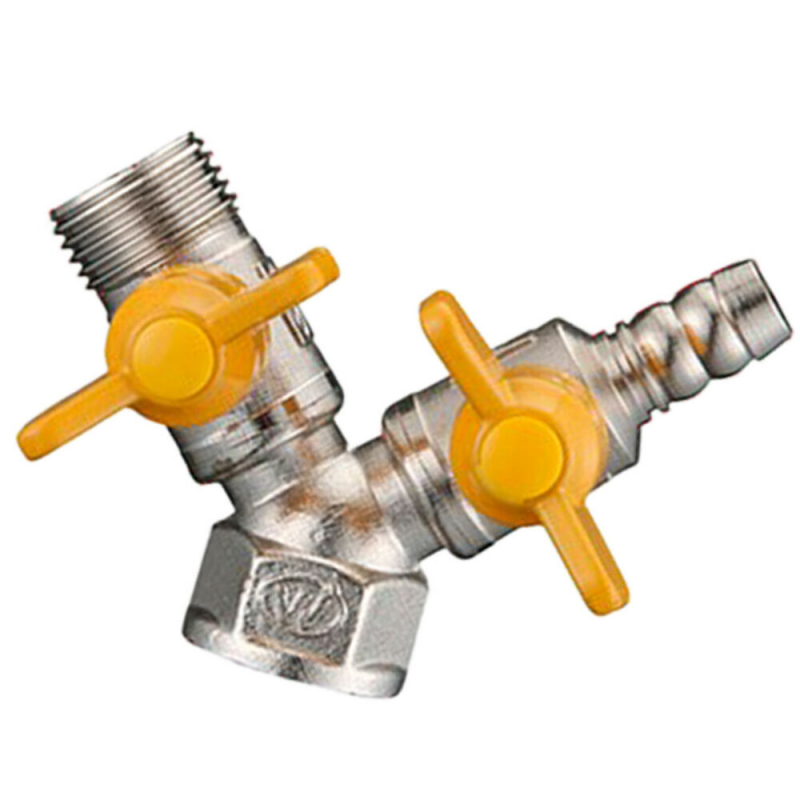 10 Type Mini Fuel Valve Threaded Gas Hose with Handle