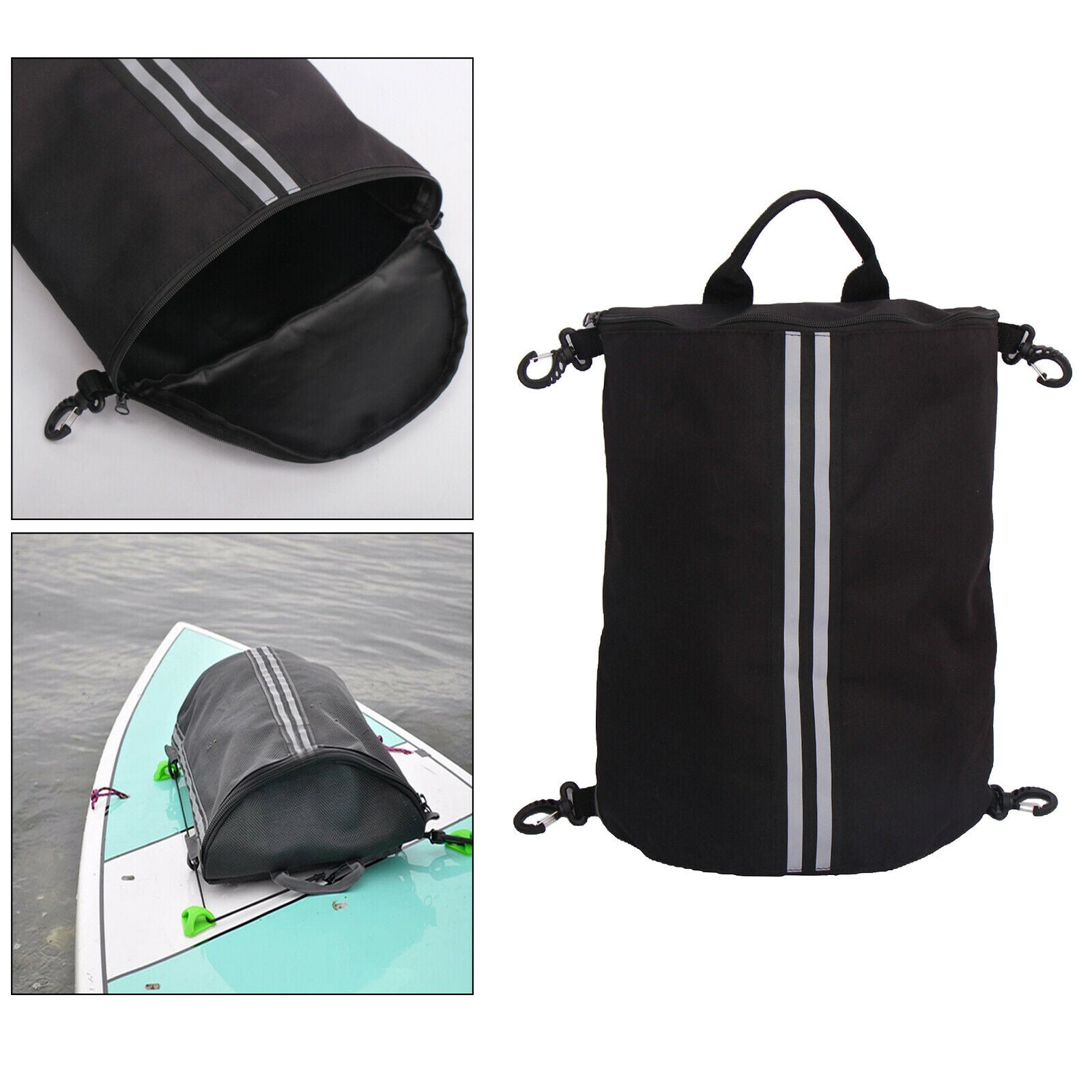 Stand Up Deck Storage Bag Equipment Accessories for Kayak Rafting Pump Oar