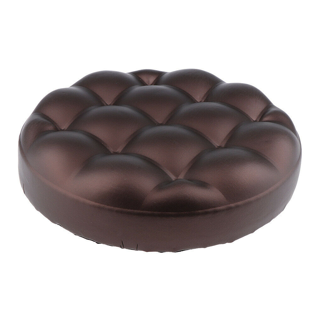 Soft Removable Bar Stool Replacement Cushion Round Standard Chair Seat Brown