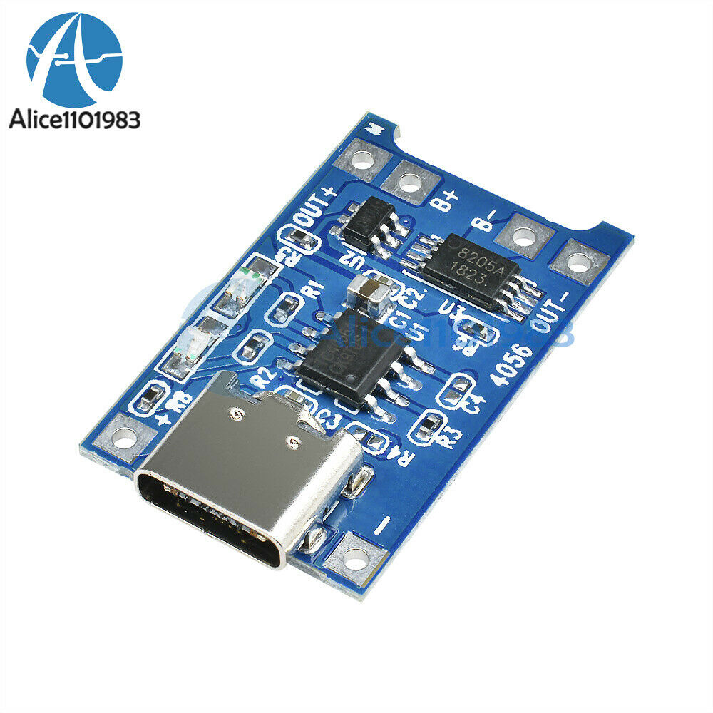 1PC 5V 1A 18650 TC4056A Lithium Battery Charger Type-C USB Module Charging Board