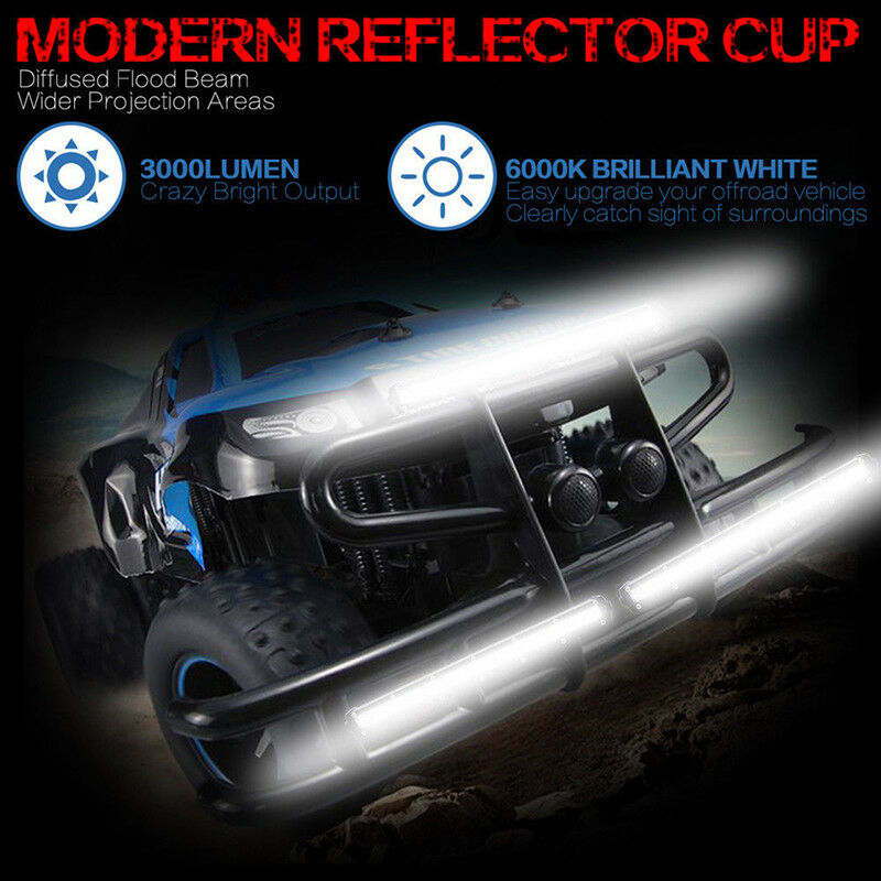 15Inch 36W LED Spot Light Bar Driving Offroad Work Lamp SUV ATV For JEEP B Lt
