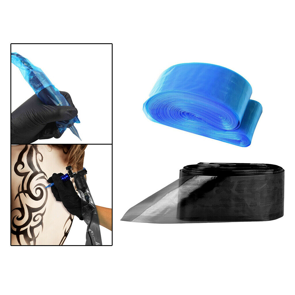 200x Tattoo Machine Clip Cord Covers Sleeves for Tattoo Parts Supply Accessories