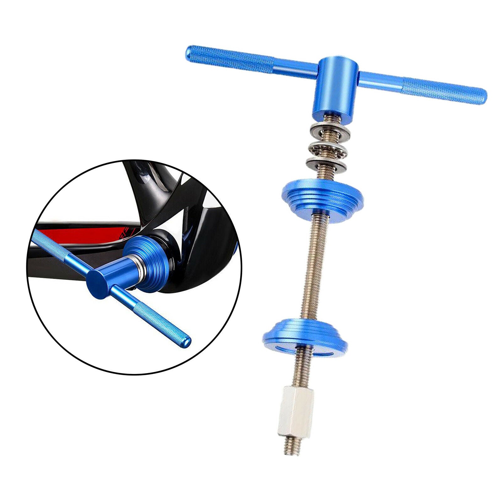 Bottom Bracket Bike Headset Press-in Tool Aluminum Alloy for Bicycle Repair