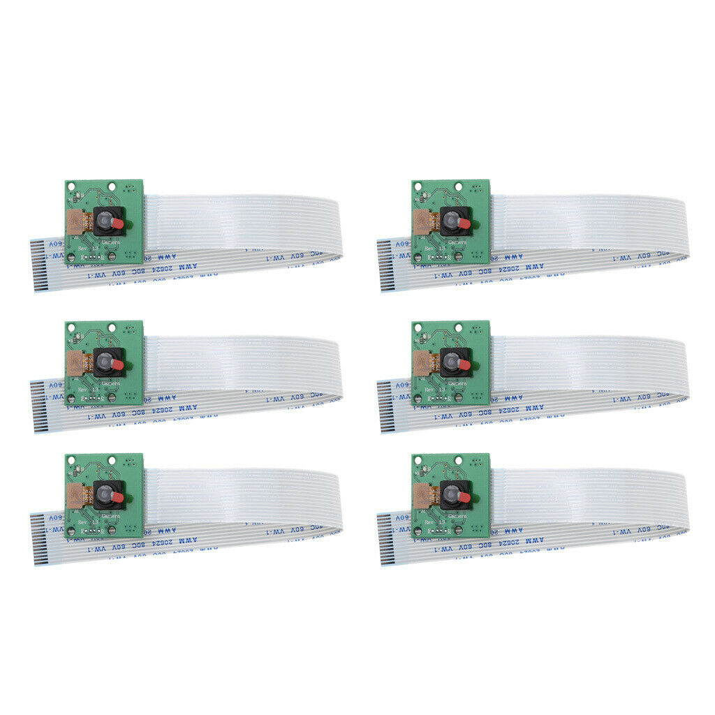 Pack of 6 New for Raspberry Pi A B Camera Module Board Extension Flex Ribbon