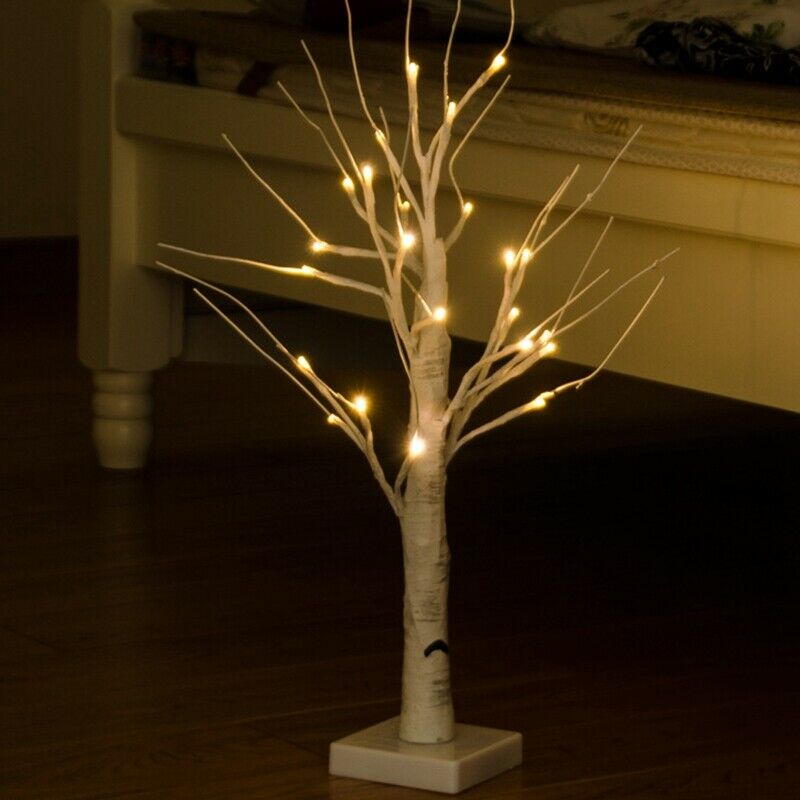 White Birch Tree Lights 24 Inches Suitable for Family Wedding Holiday BirtayR6K9
