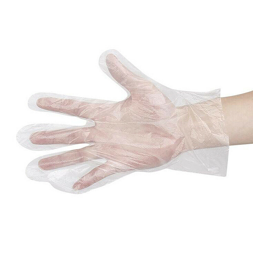 50x Disposable Hair Cut Salon Gown Hair Cut Dyeing Capes + Ear Cover Gloves