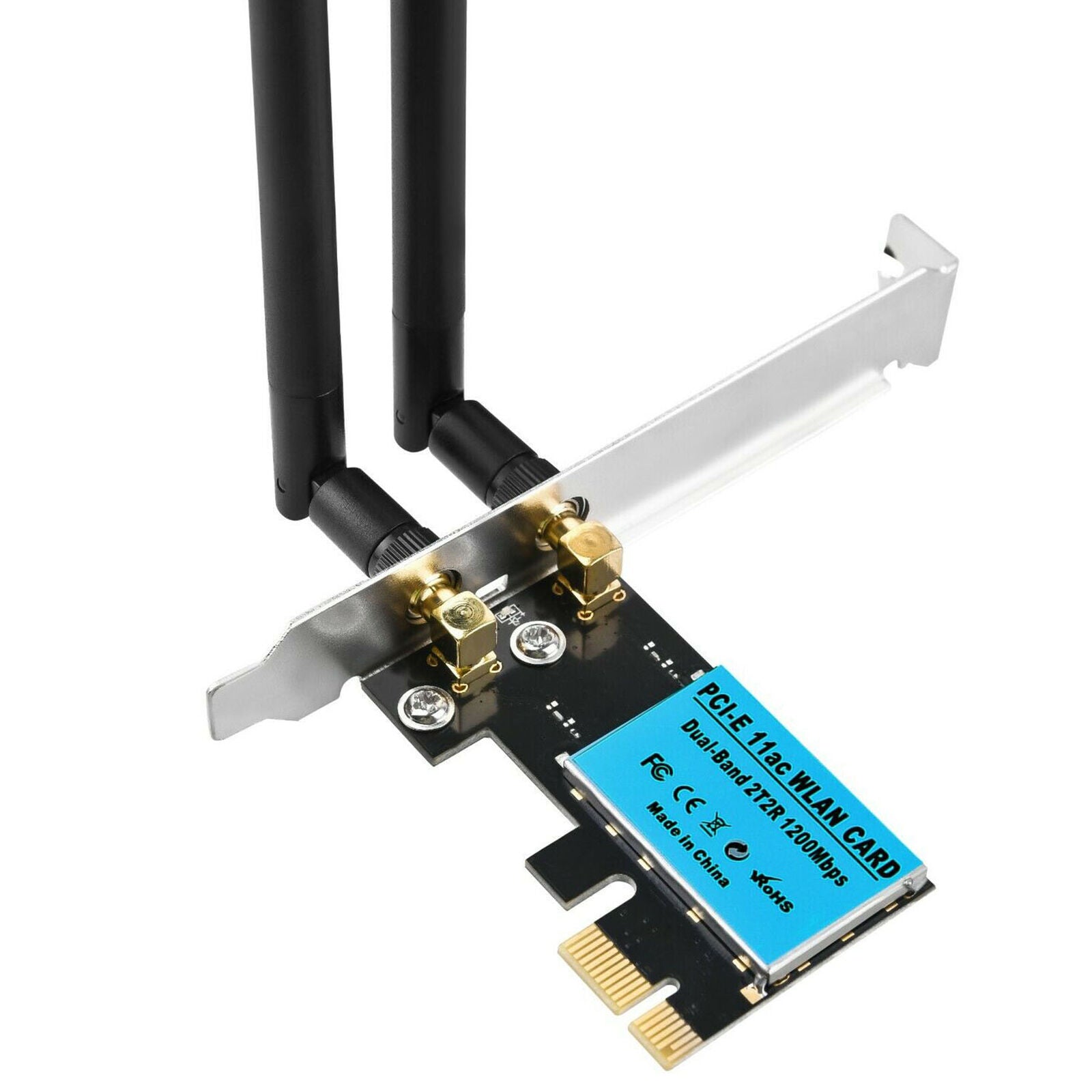 1200Mbps 2.4/5G Dual Band Desktop Wifi Wireless PCI-E Express Card Adapter