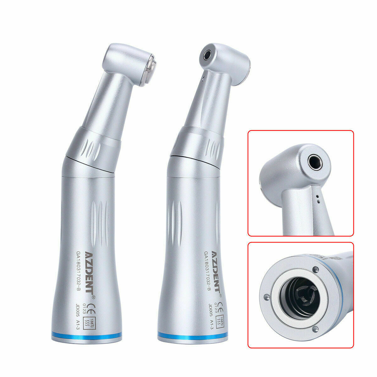 2 X NSK Style Dental Contra Angle Low Speed Handpie Inner Water Spray AZDENT