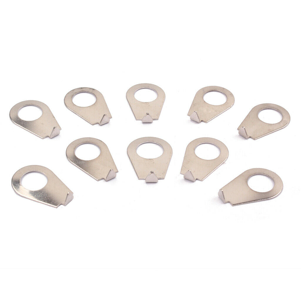 20 PCS Guitar Knobs Pointer Plate  Knob Position Indicator chrome