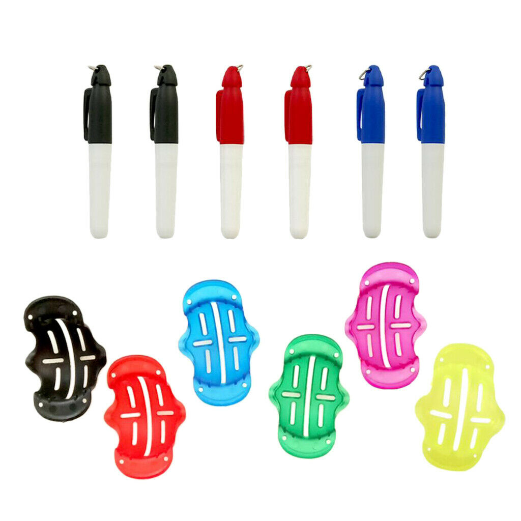 12 Packs Premium Golf Ball Line Marker Alignment Drawer Marking Accessories