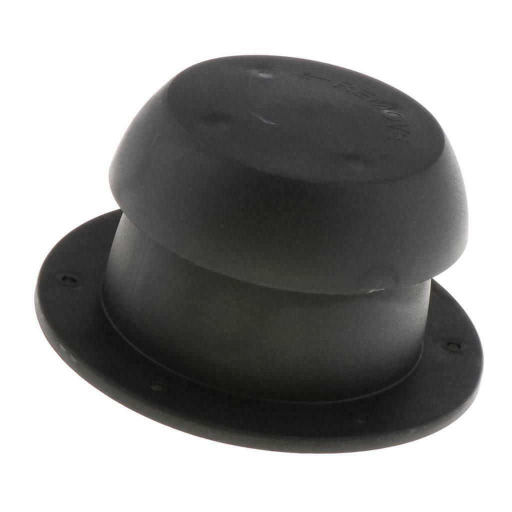 Mushroom Head Black RV Trailer Roof Exhaust Outlet Vent   Top Mounted