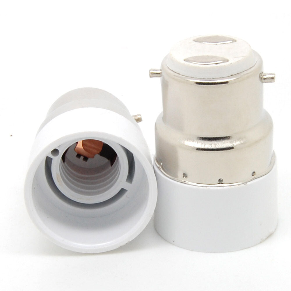 B22 to E14 Base LED Halogen CFL Light Bulb Lamp Adapter Converter Holder New