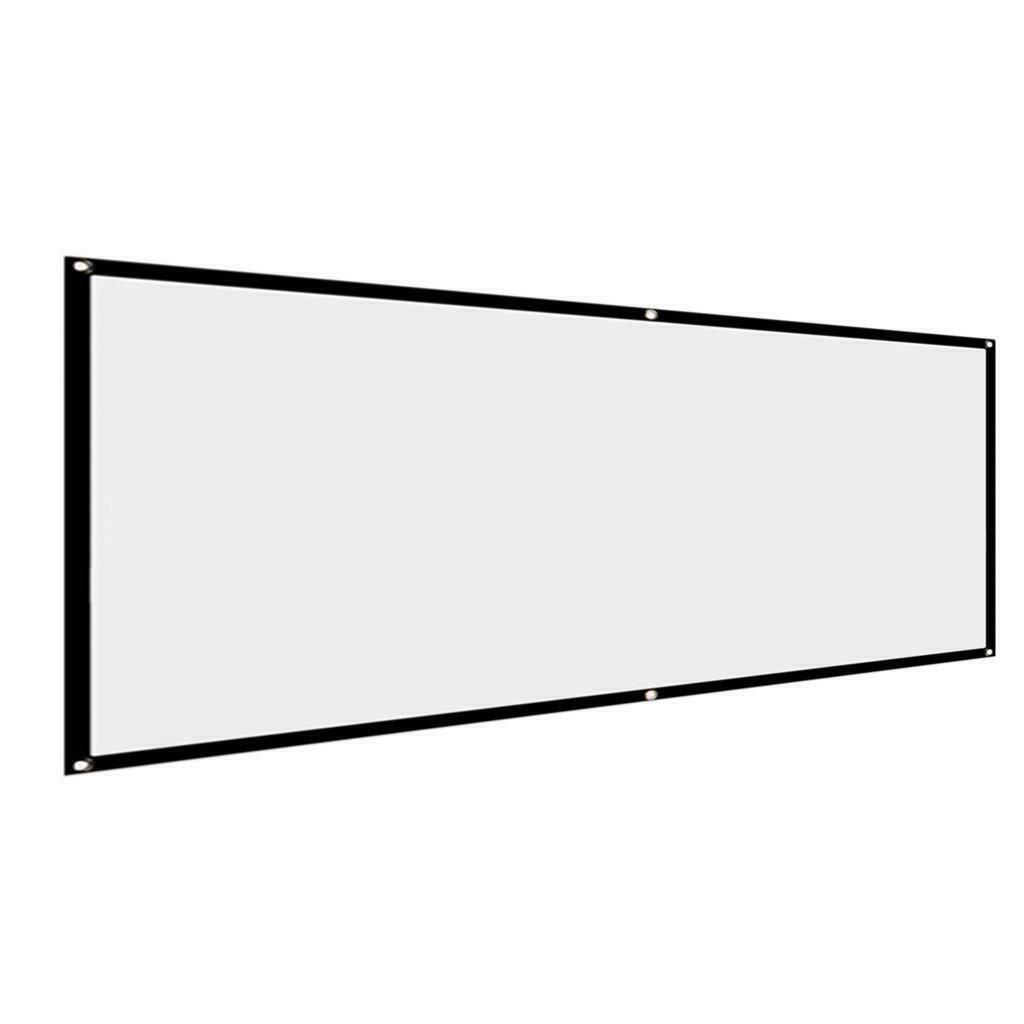 2 Pieces Projector 150" inch 16:9 Foldable Movies Screen for Home Theater