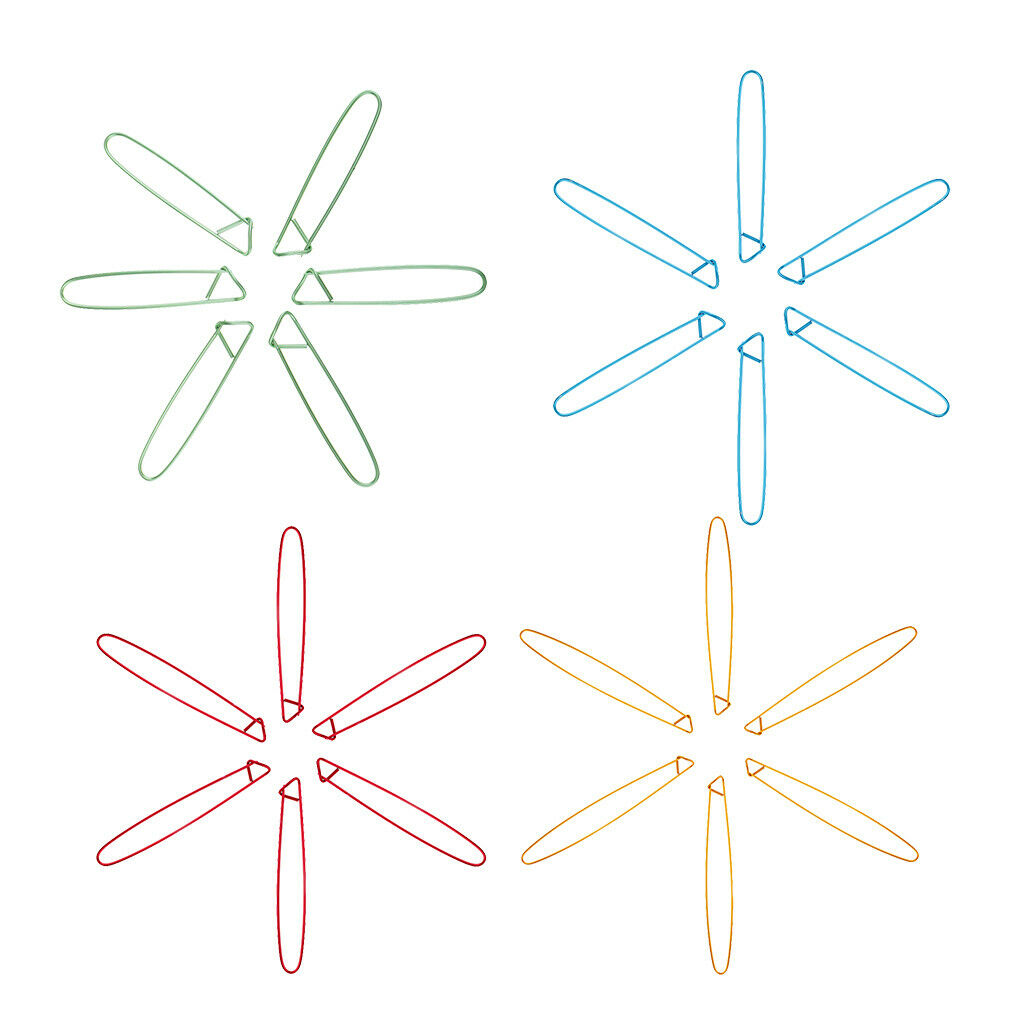 12x Locking Stitch Holder Knitting Needle Safety Clip Pins for Yarn Kilts