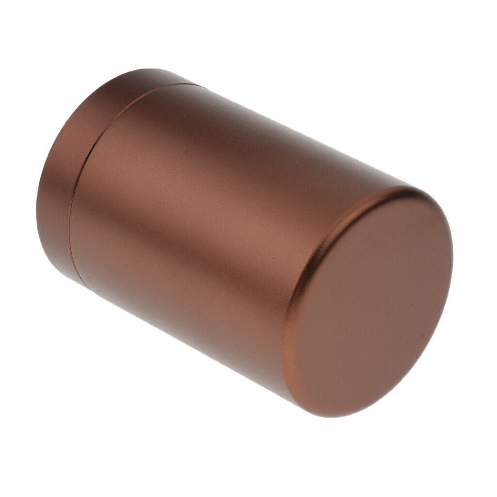 Pack of 2 Small Aluminum Tin Canisters with Airtight Lid for Tea Leaf Sugar