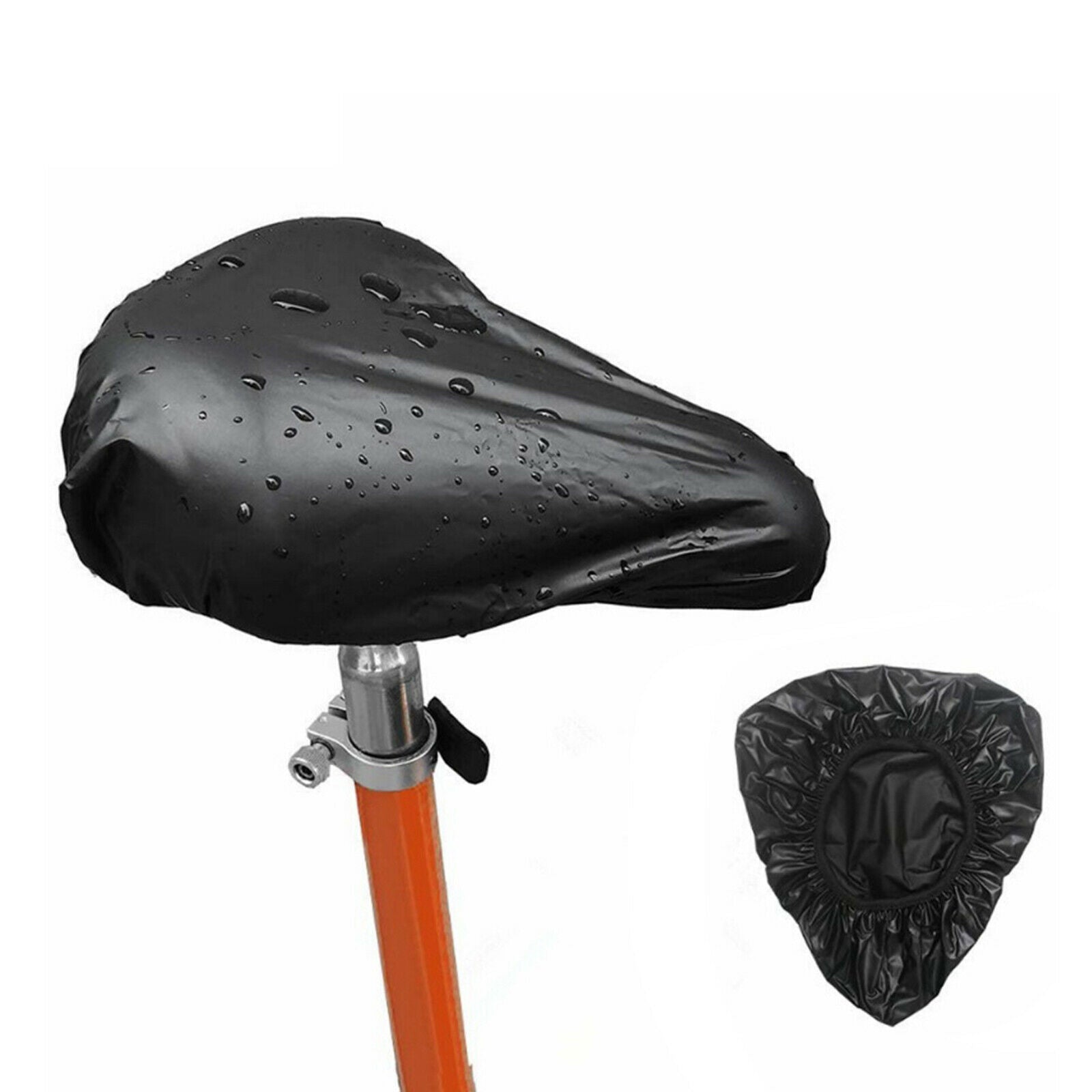 2X Waterproof Bike Saddle Cover Bicycle Seat Rain Cover Elastic Protector Shield