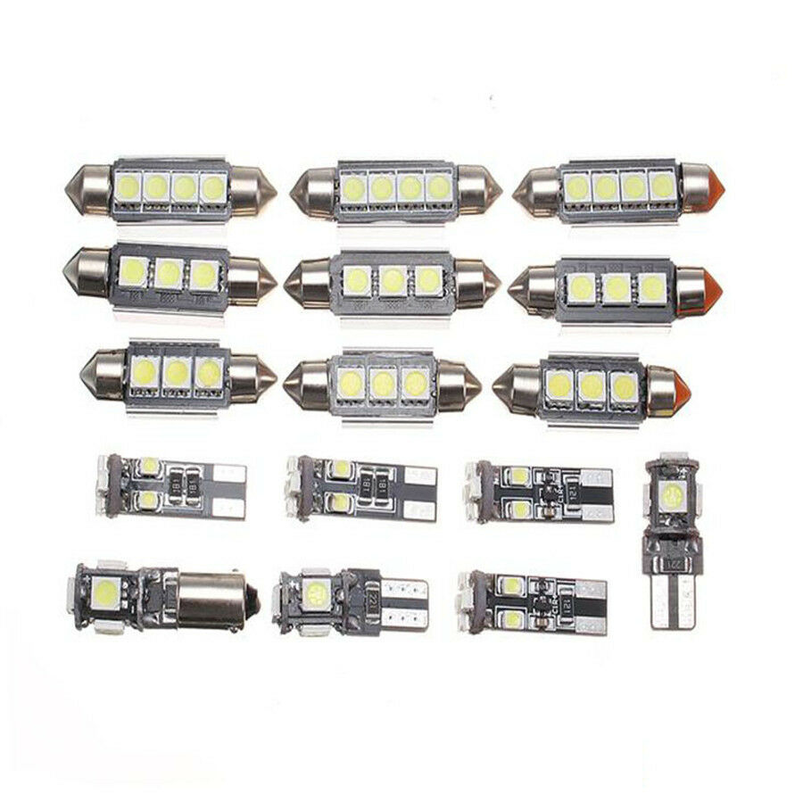 16pc LED light Bulbs White Interior Dome LED interior Bulbs License Plate Lights