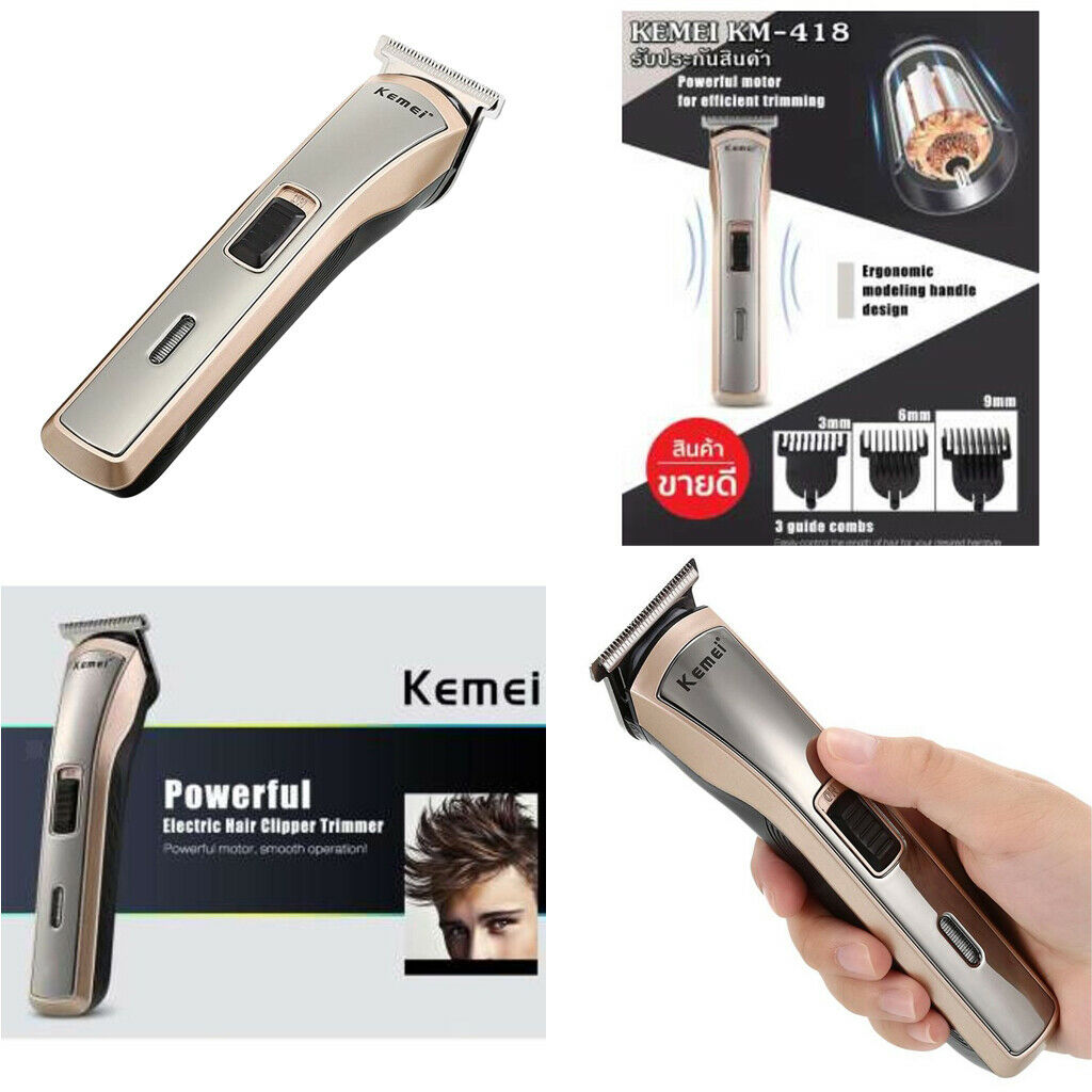 Pro Electric Cordless Handy Hair Clipper Razor Beard Removal Set EU Plug