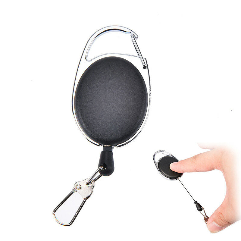 1Xfly fishing tool zinger retractor tool carabiner clip stainless steel c.l8