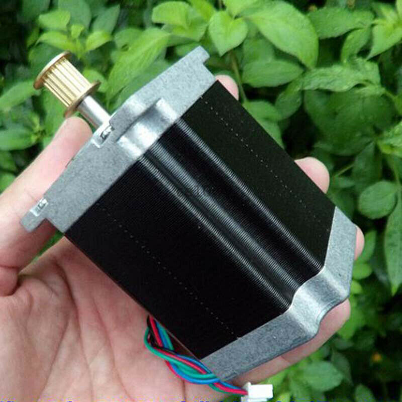 NEMA23 Stepper Motor 1.8° 2-phase 4-wire 6.35mm Shaft 57mm Electric Motor Pulley