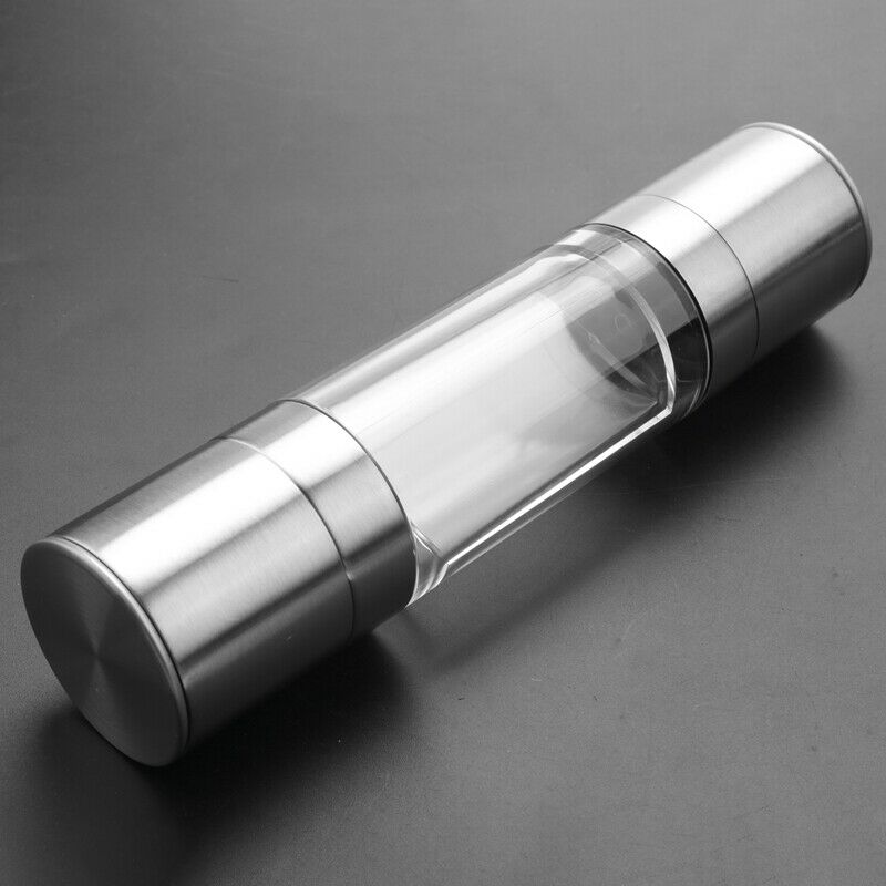 Stainless Steel Salt And Pepper Grinder 2 In 1 Manual Salt & Pepper Mill ShakeS6
