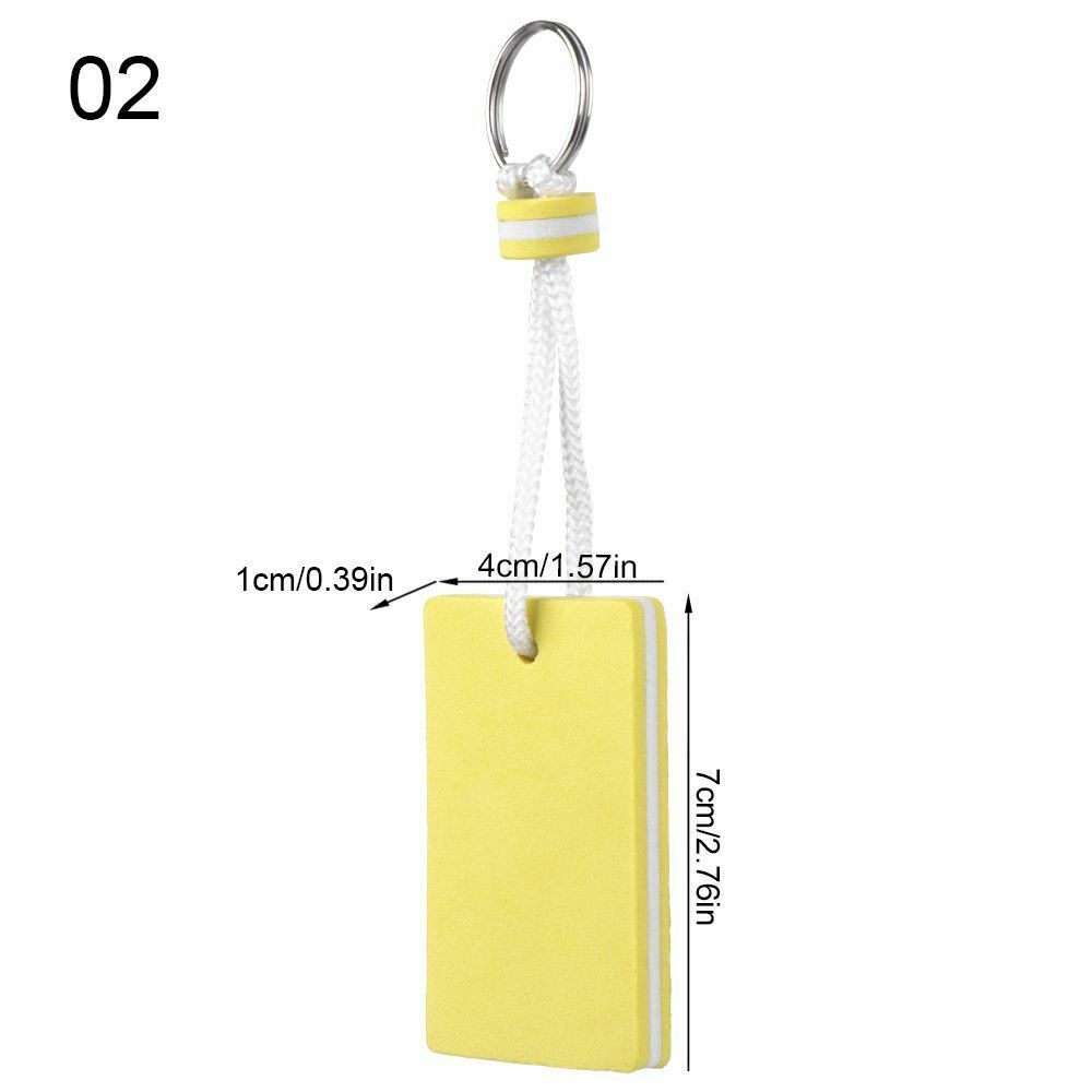 Water Floating Keychain Sailing Fishing Keyring Key Pendant Pool Parts