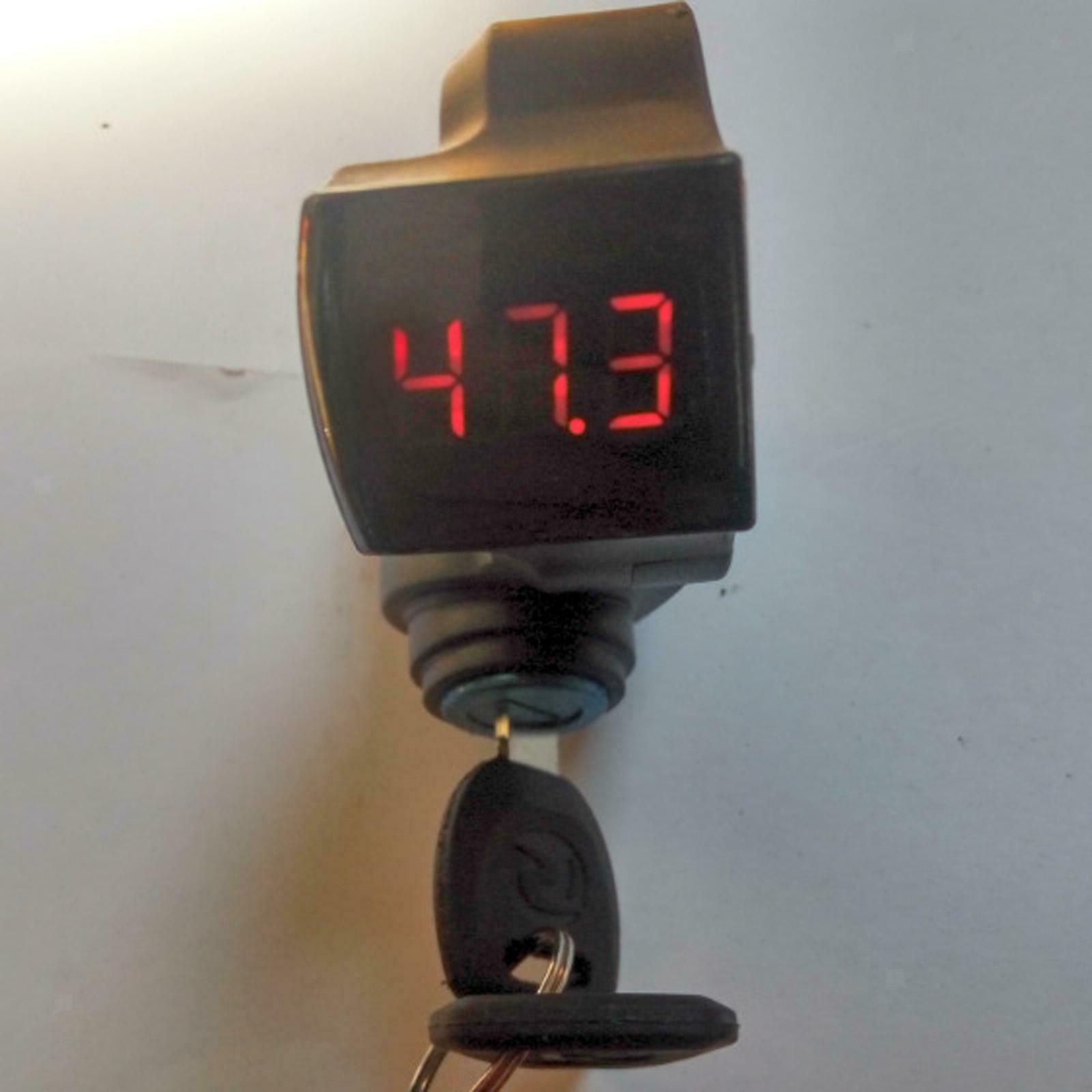 1pc Universal E-Bike Thumb Throttle LED Digital Battery Voltage Display Power