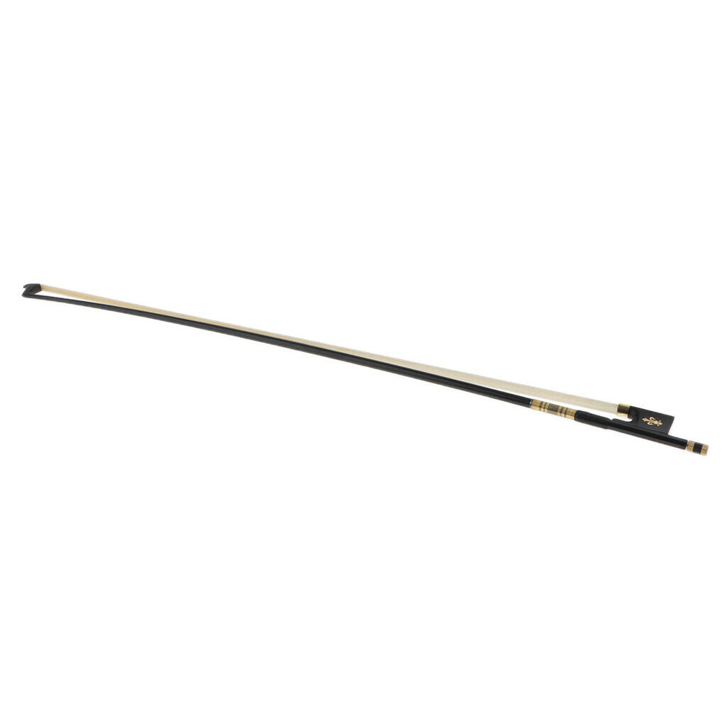 Violin Bow, 4/4 Violin Bow, Violin Bow Carbon Fiber Round Stick Ebony Frog