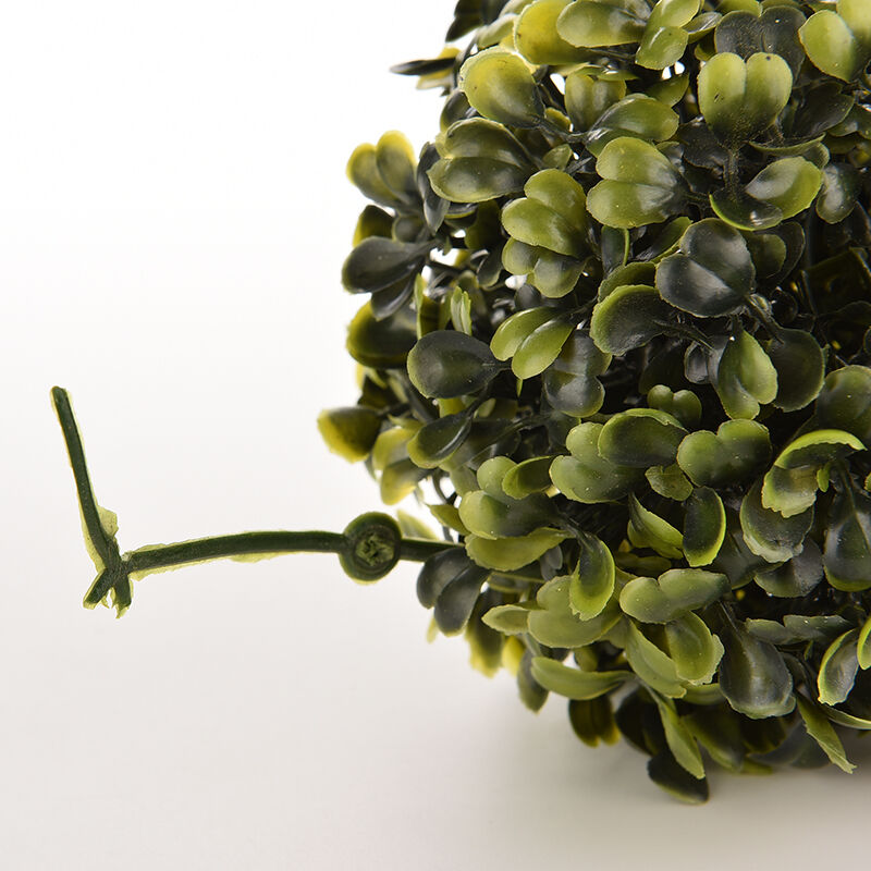 Artificial 12Cm Boxwood Buxus Topiary Balls Grass Plant Chain Hanging JfJ.l8