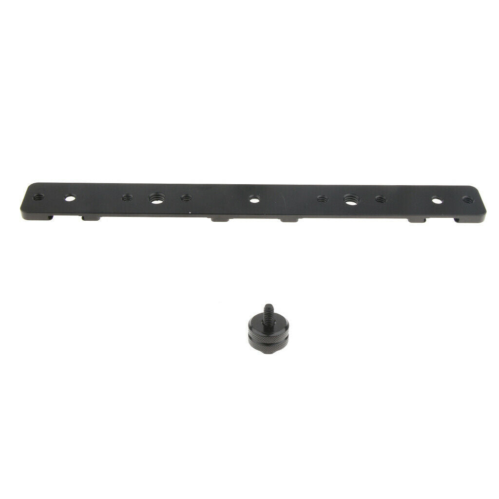 Camera Dual 1/4 "Screw Bar Bracket Cold DV Video Extension Light