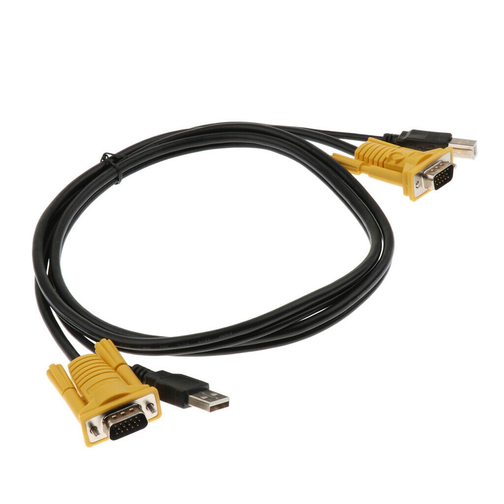 USB Male TO USB B Male Cable for KVM Switch Cable VGA Male to VGA Male Cable